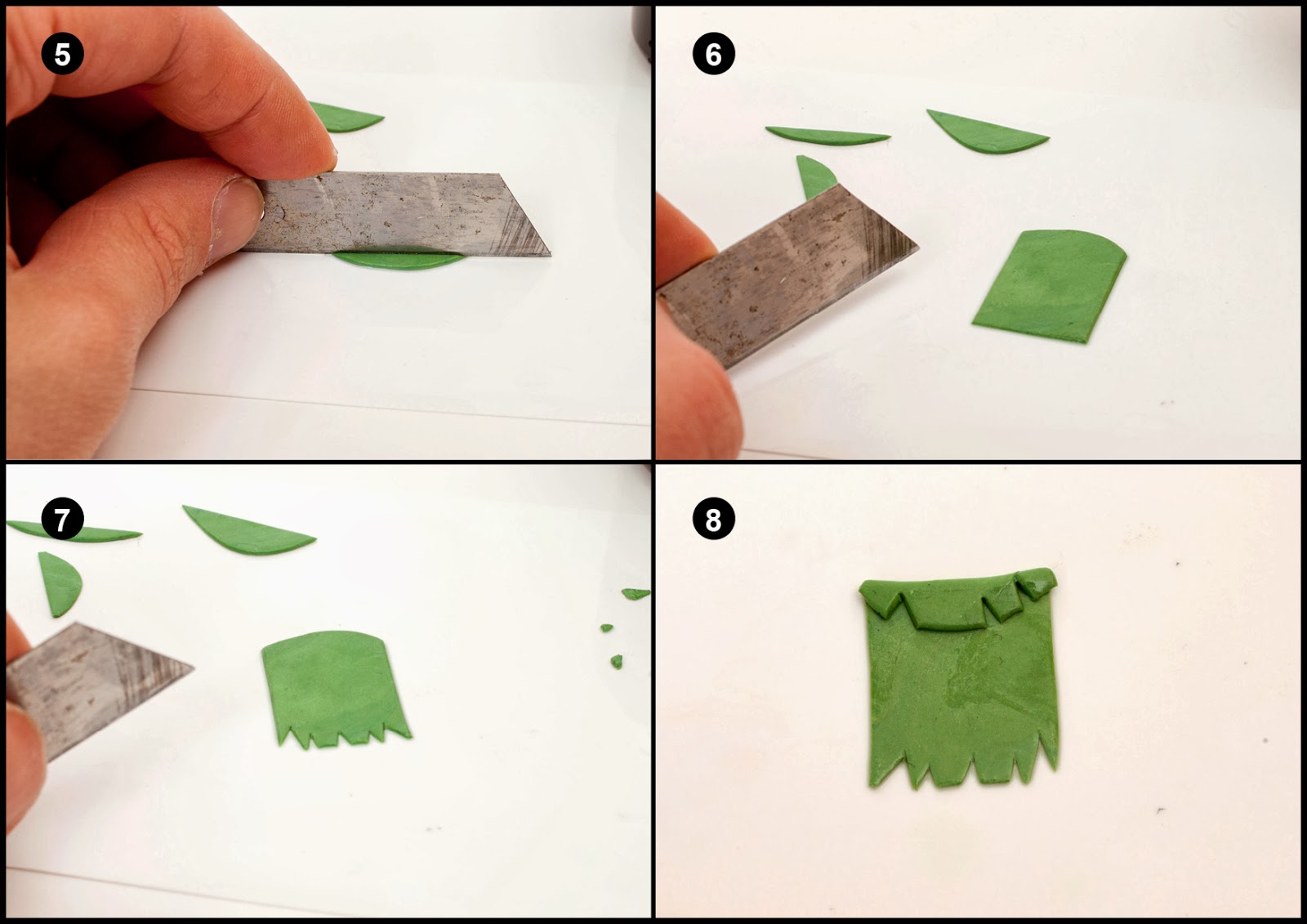 Tutorial: How to use Green Stuff for sculpting a banner - step 2