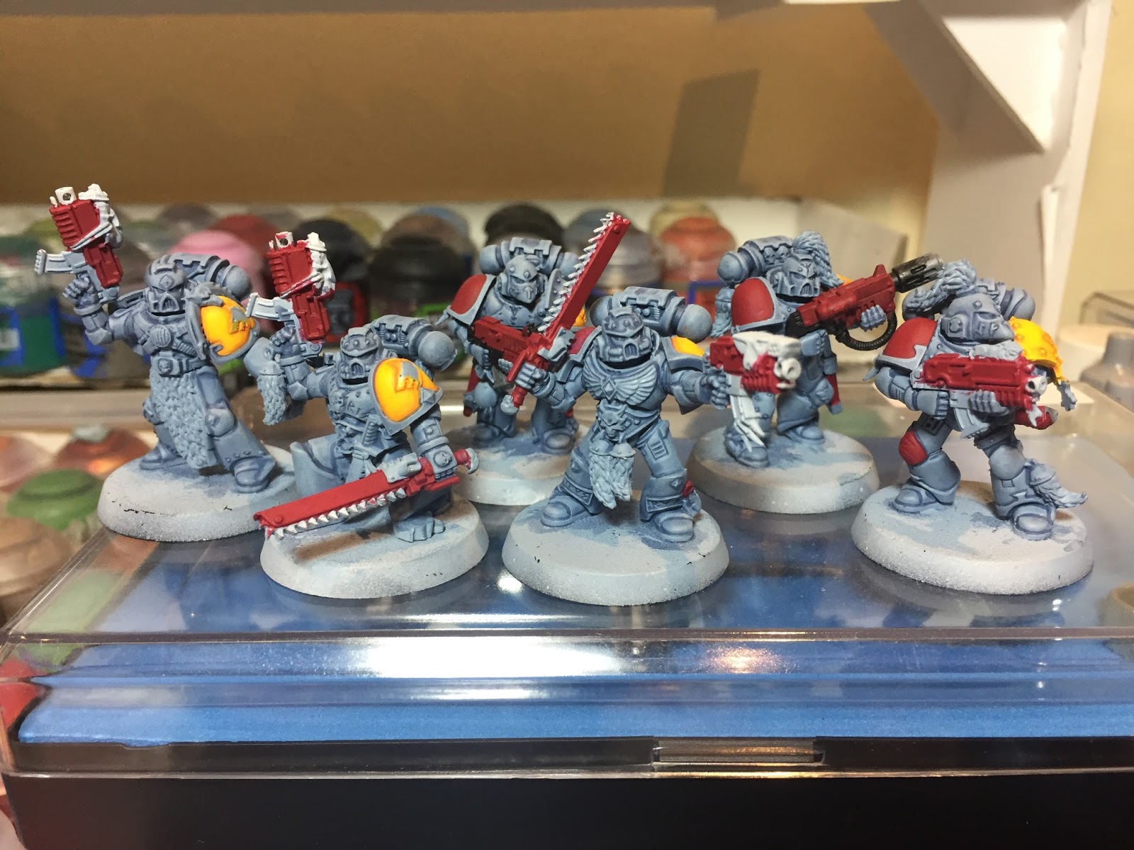 BUILT AND PRIMED/PAINTED! CHOOSE UNITS WARHAMMER 40k SPACE WOLVES ARMY 