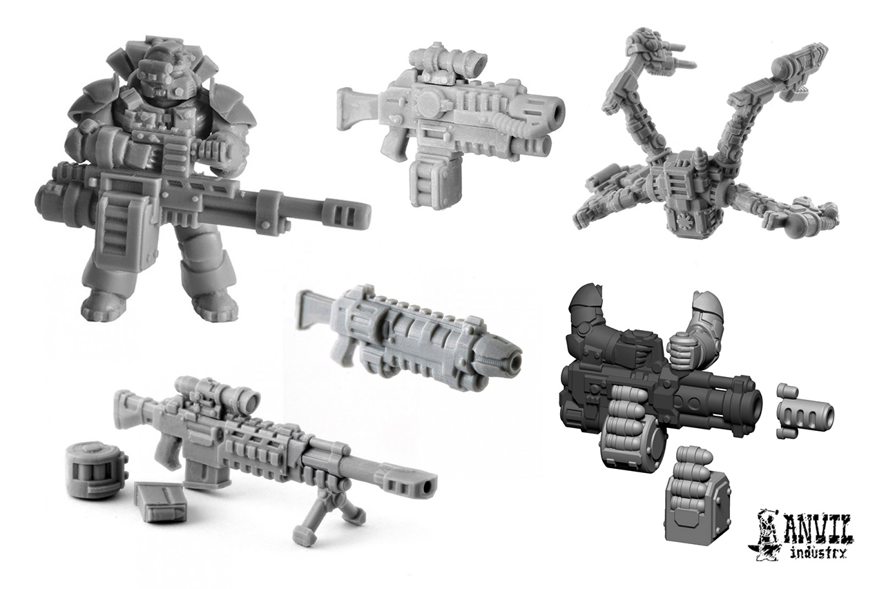 *BITS* 5x Space Marine Tactical Squad Pair of Arms B 