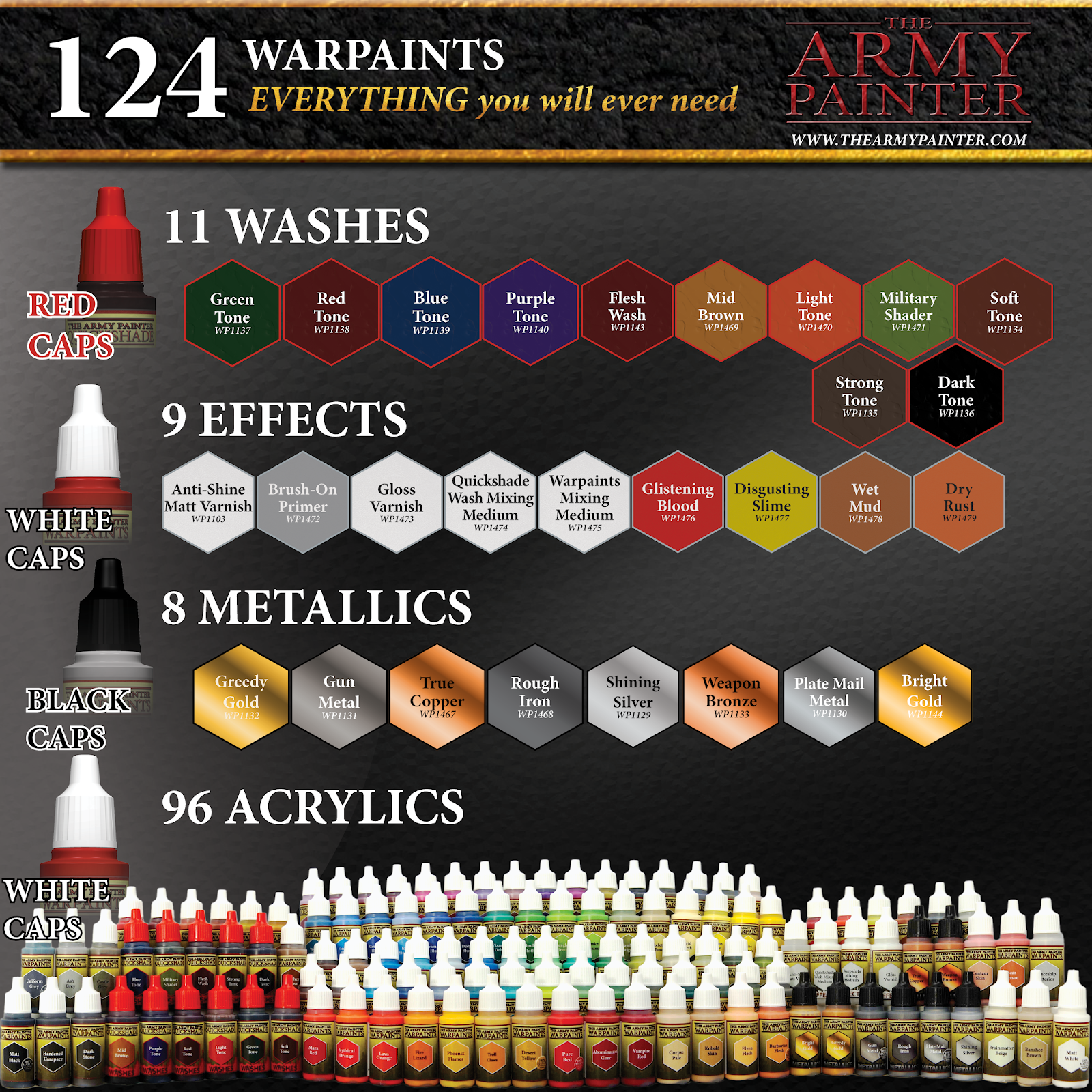 The Army Painter - Warpaints Airbrush Mega Paint Set & Airbrush