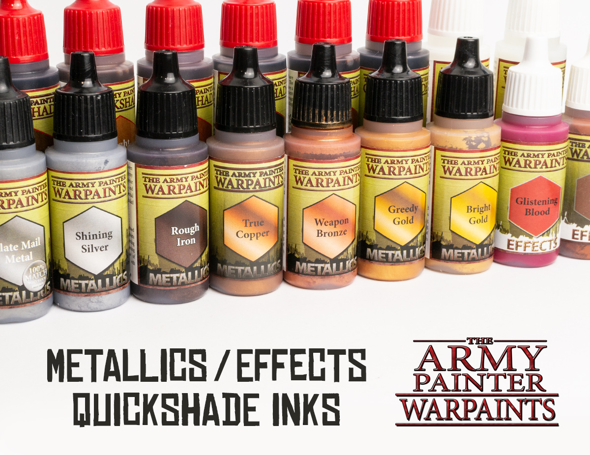 Review: The Army Painter Warpaints #2 - Washes, Metallics and Effect paints  » Tale of Painters