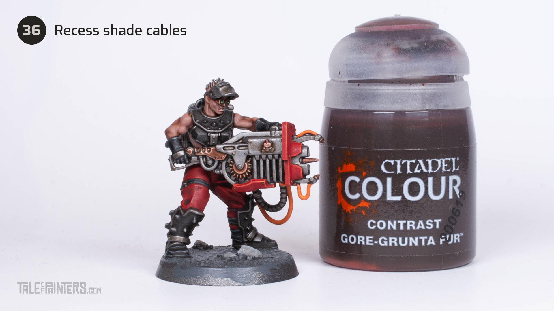 How to paint a Goliath-Forgeborn for Necromunda, step by step picture