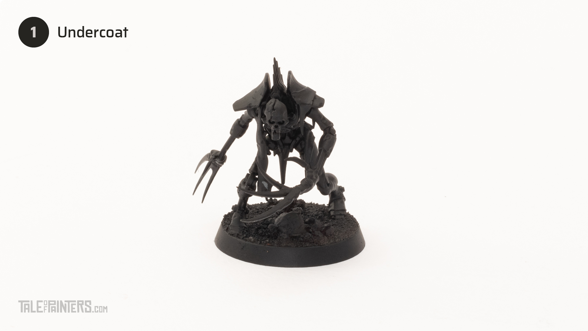 Warhammer 40k  Necron Flayed Ones black primed 4 metal miniatures 