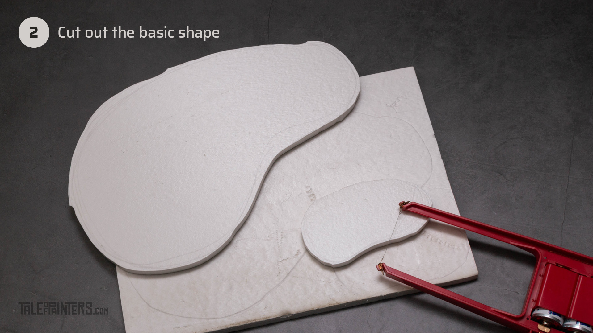 Tutorial: How to make tabletop foam hills - step 2