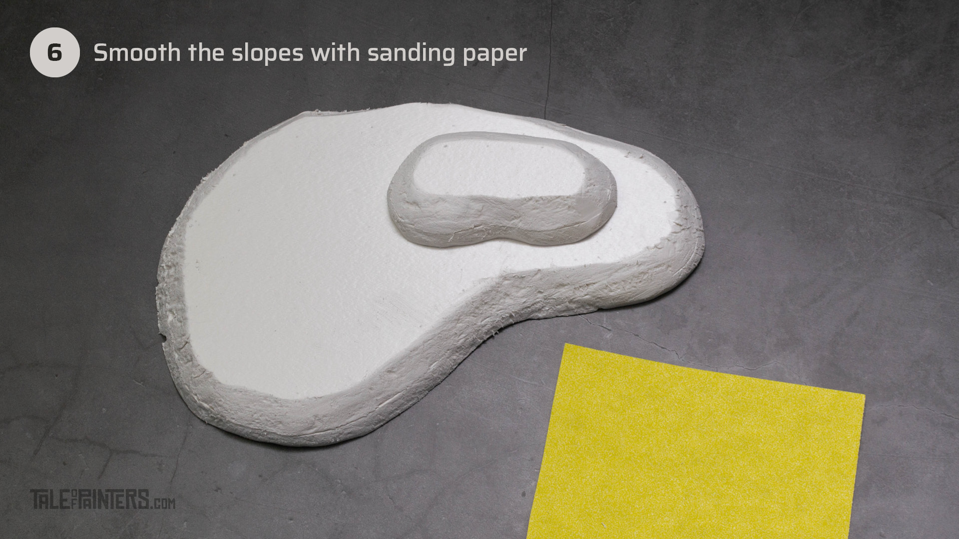 Tutorial: How to make tabletop foam hills - step 6