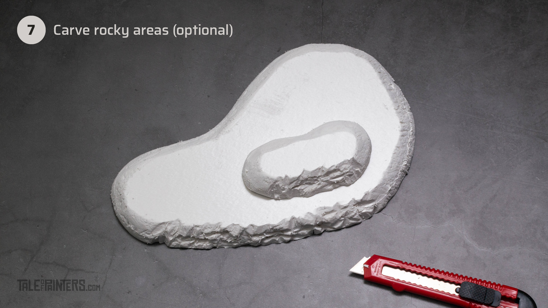 Tutorial: How to make tabletop foam hills - step 7