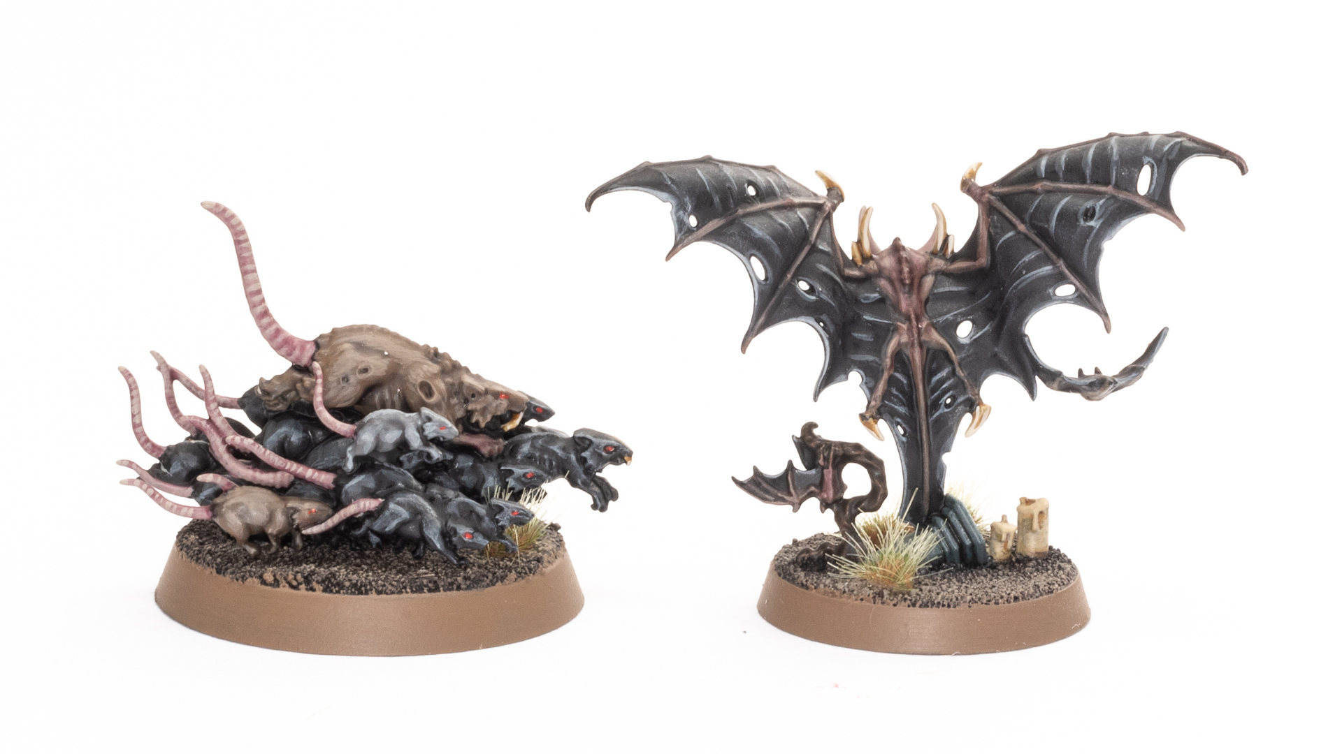 6 Warhammer Quest Cursed City Miniatures Bat Swarms New Fast Dispatch