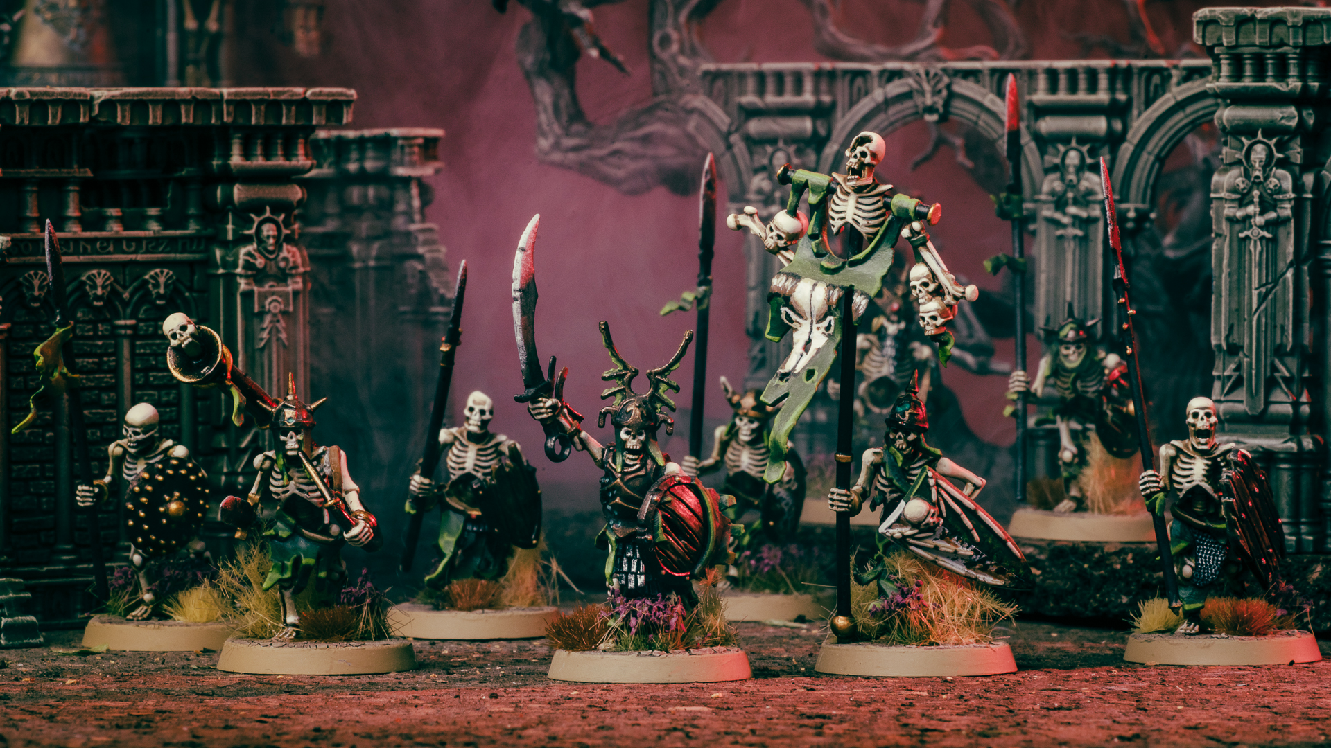 Esqueleto Guerreros-Fuera de imprenta Nuevo en caja del armazón soulblight gravelords warhammer no