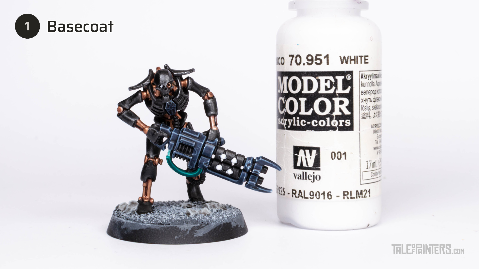 How to paint a Necrons Gauss Glow effect - step 1