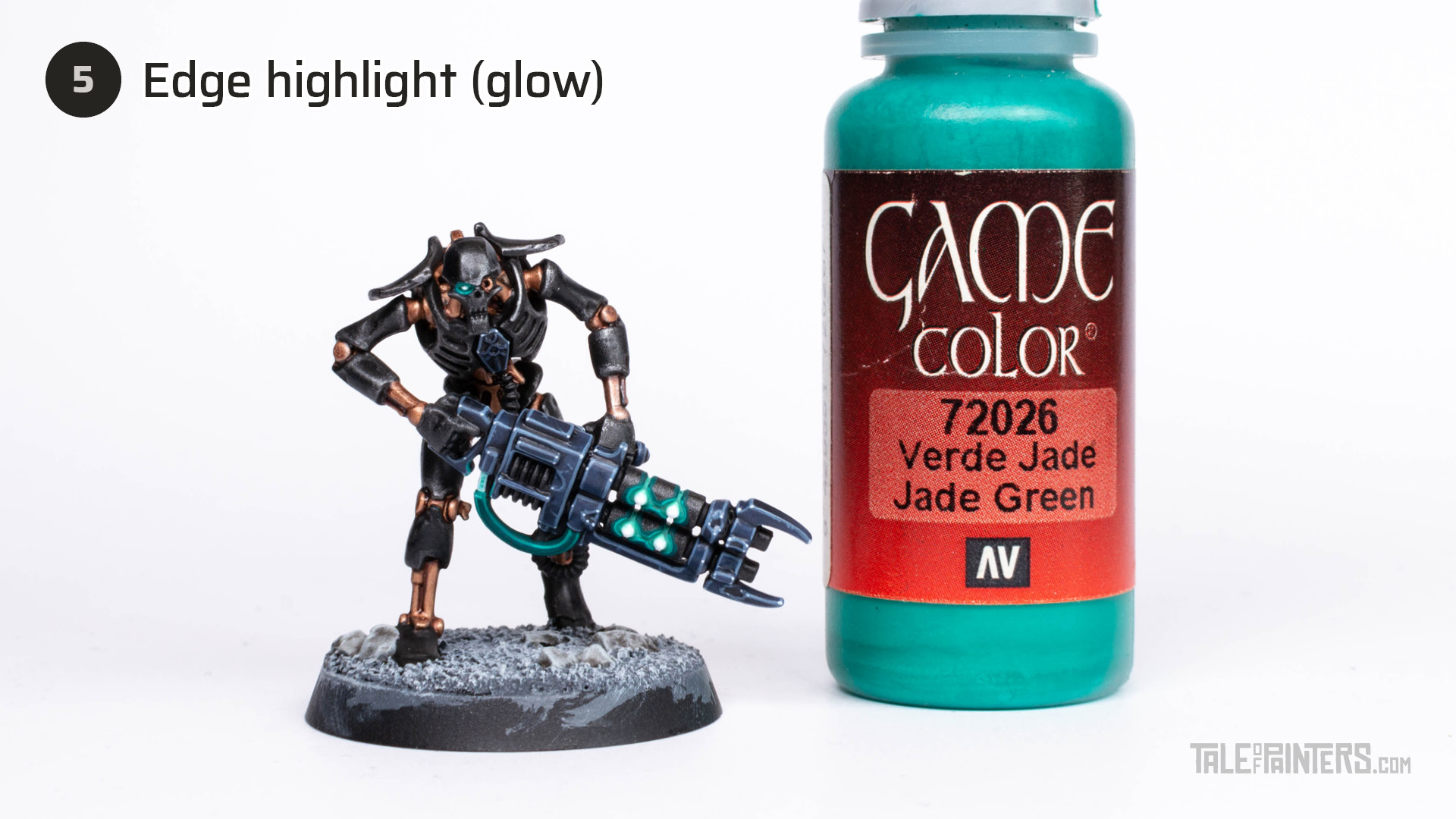 How to paint a Necrons Gauss Glow effect - step 5