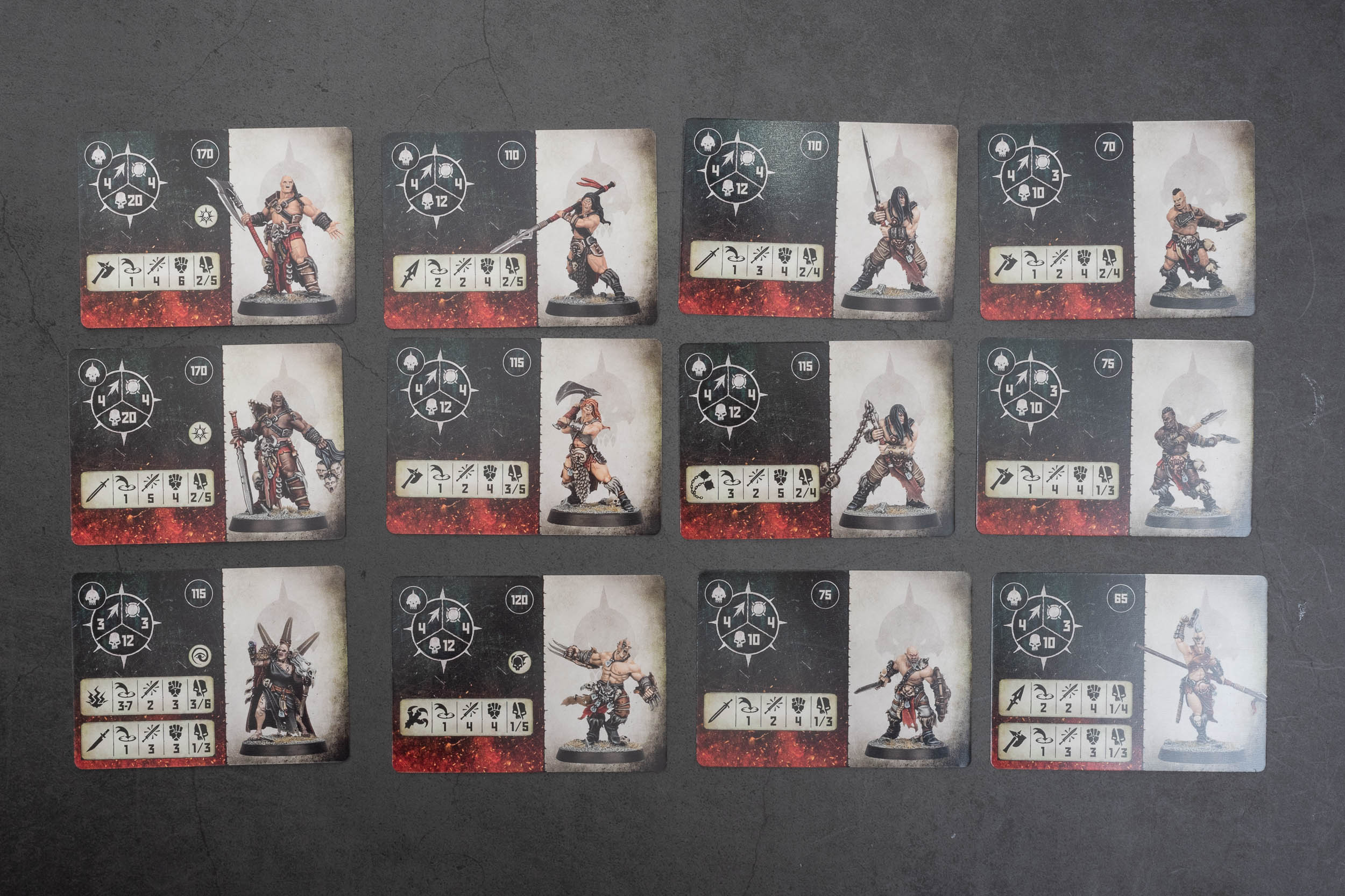 Darkoath Savagers Fighter Cards