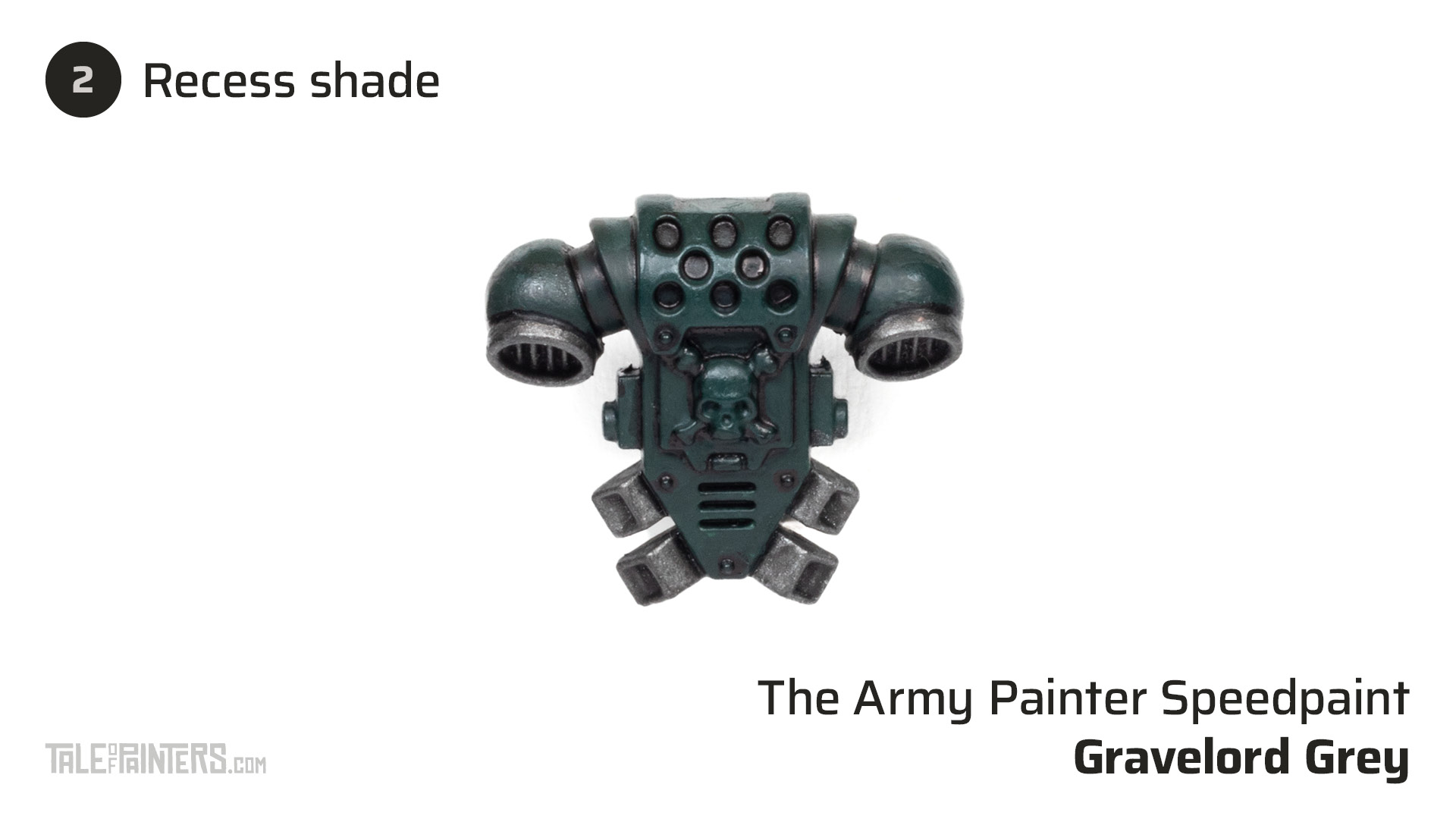 Tutorial: How to paint Dark Angels power armour - step 2