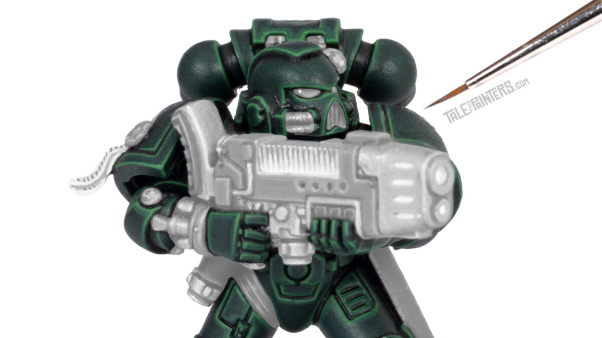 How to paint Dark Angels power armour tutorial