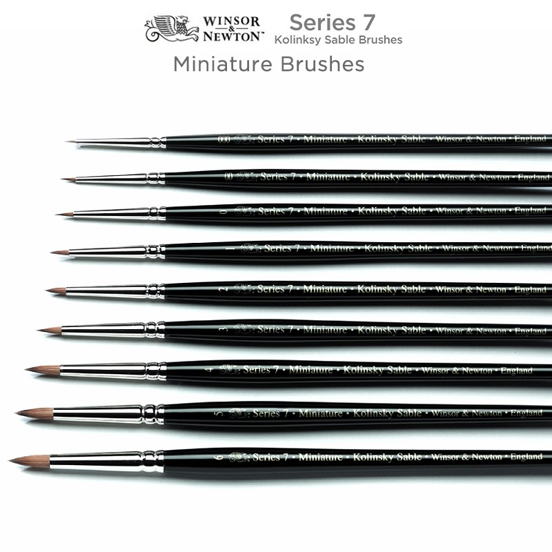 The best brushes for painting miniatures: Winsor & Newton Series 7