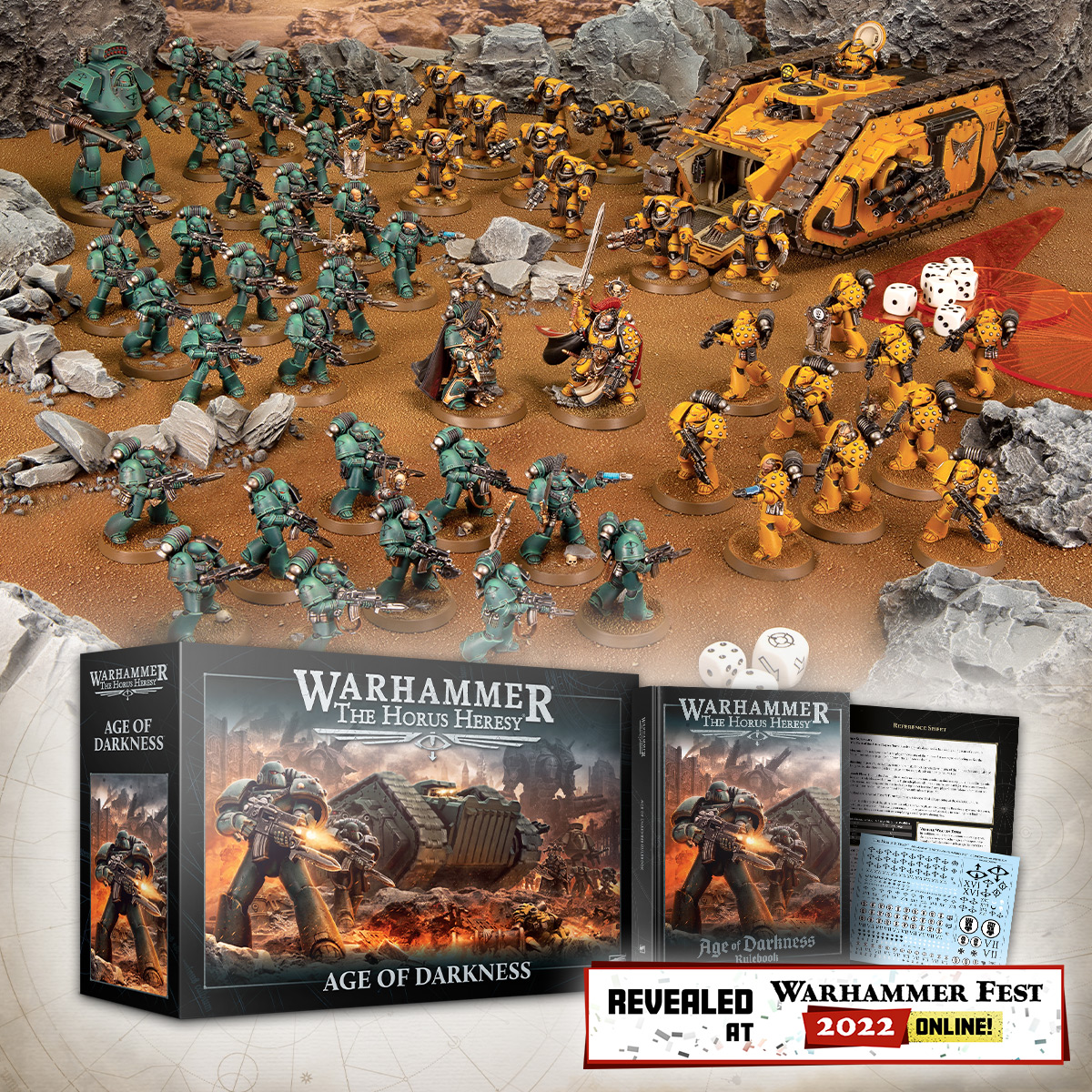 Warhammer: The Horus Heresy Age of Darkness box contents