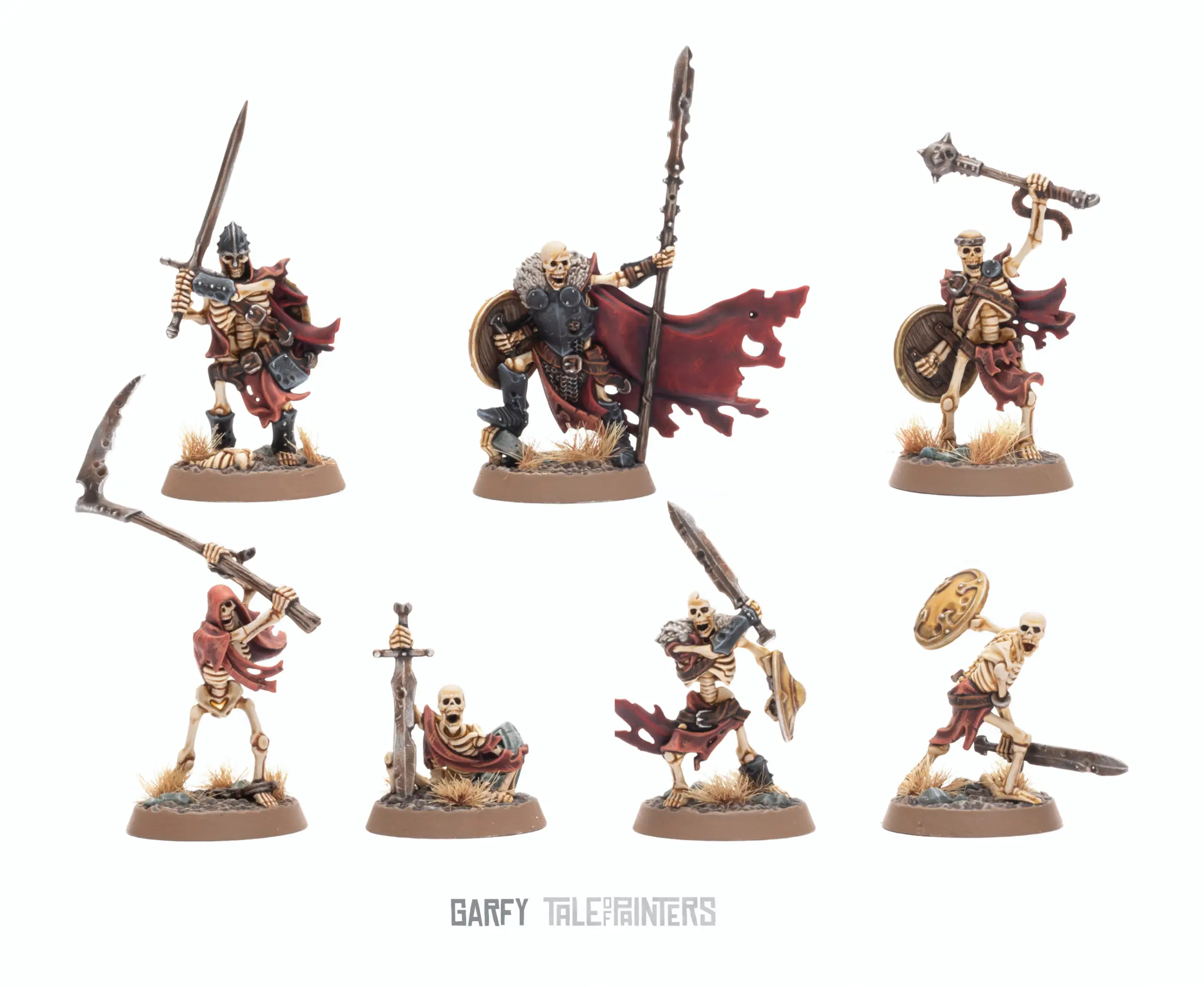 Games Workshop Warhammer - Underworld - Skeletons Warriors ProPainted