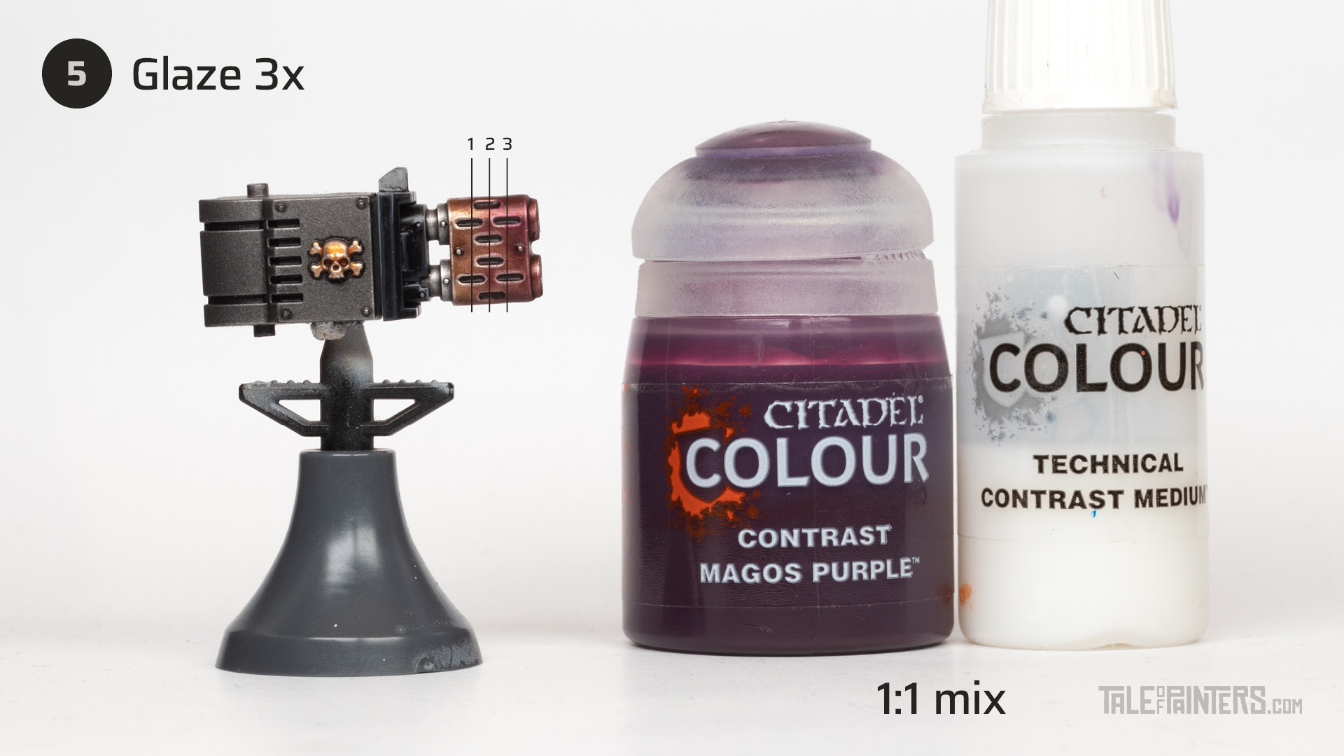 Tutorial: How to paint melta muzzle burn - step 5