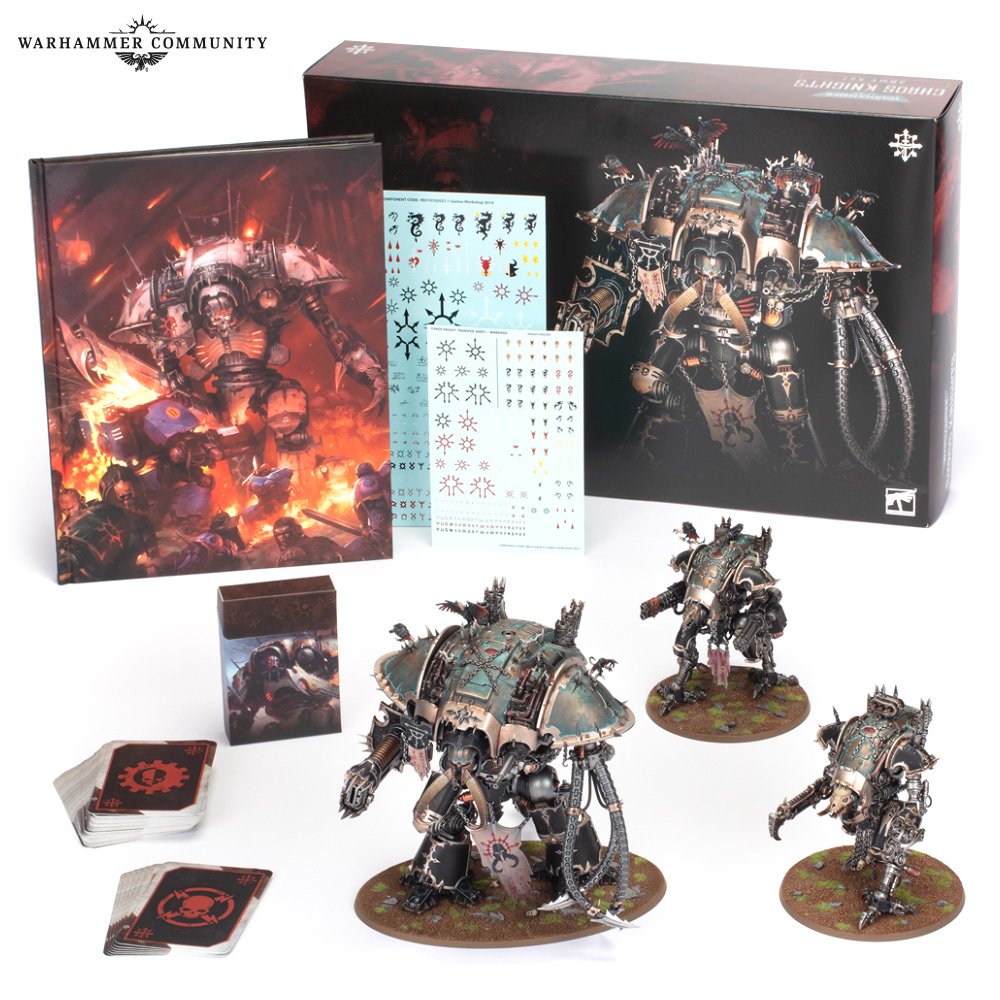 Chaos Knights Army Set contents
