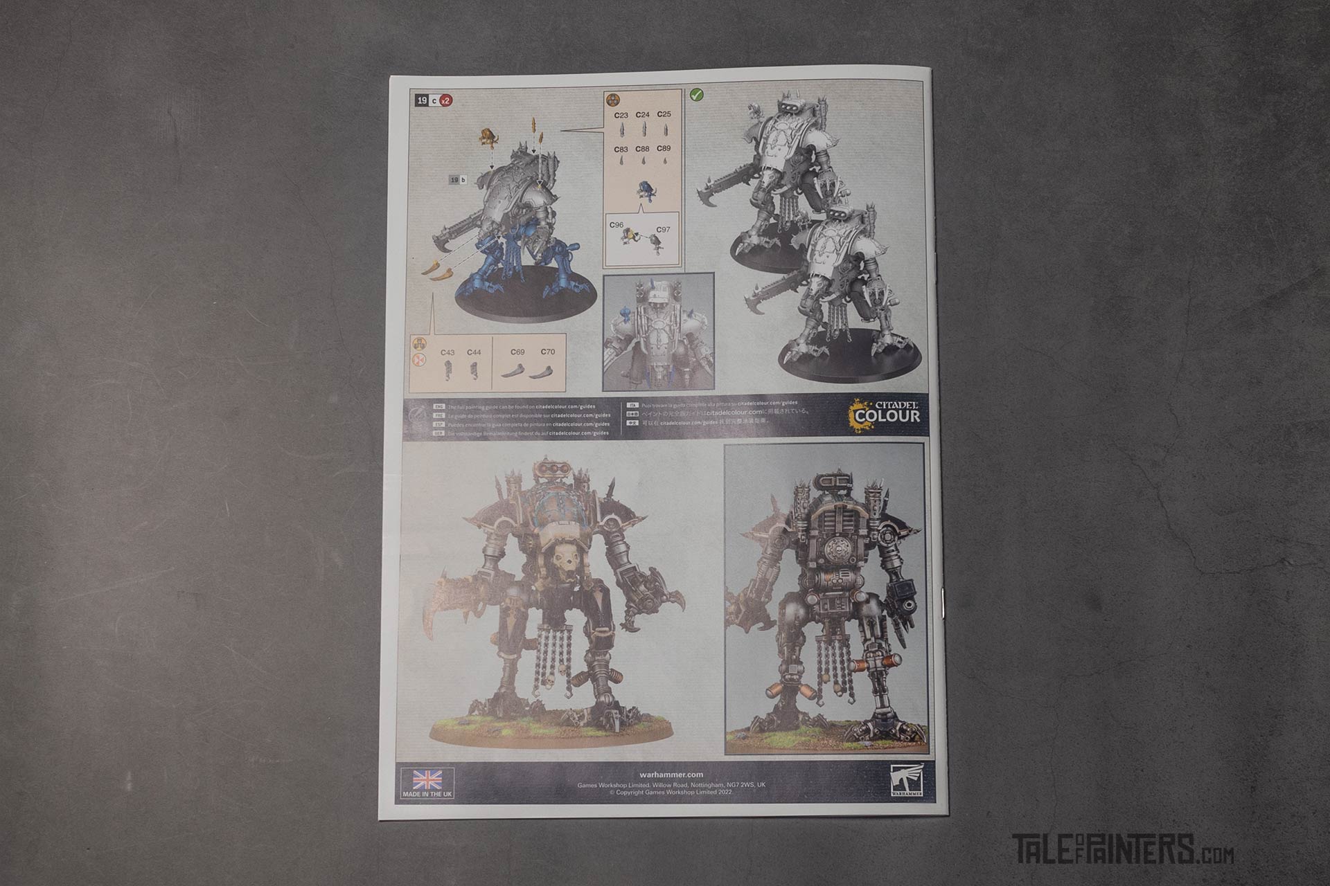 Chaos Knights Army Set assembly guide