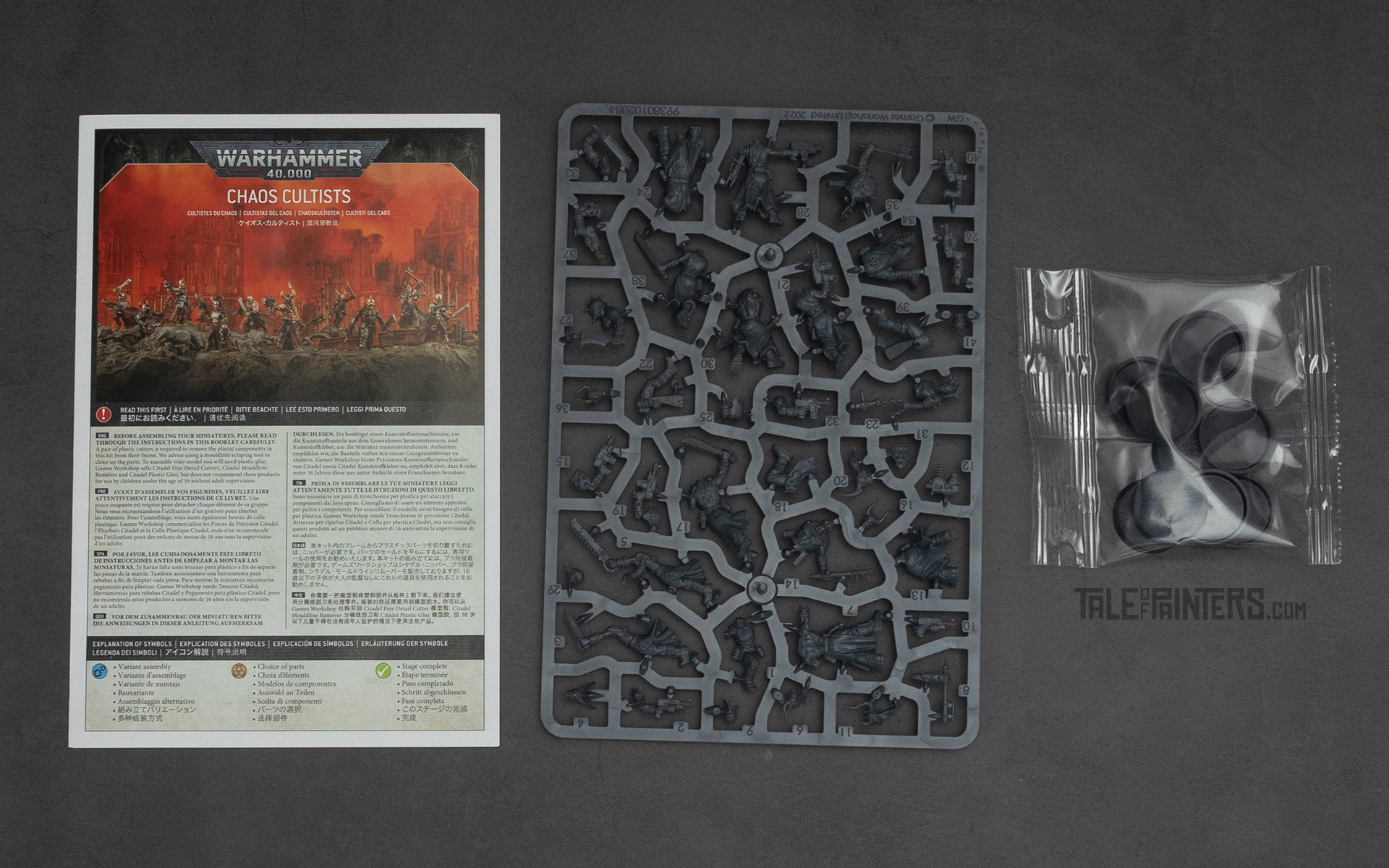 Chaos Space Marine Chaos Cultists unboxing and content