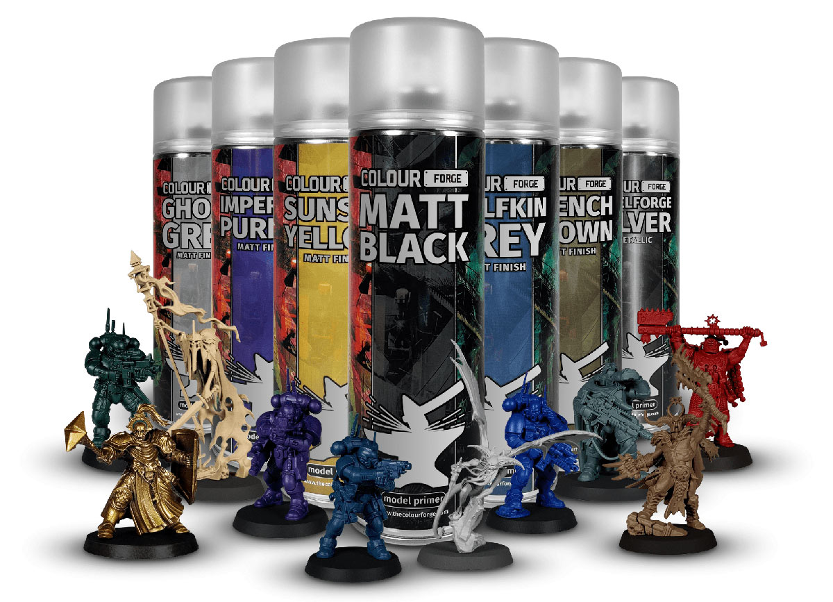 Colour Forge Spray Primers and models