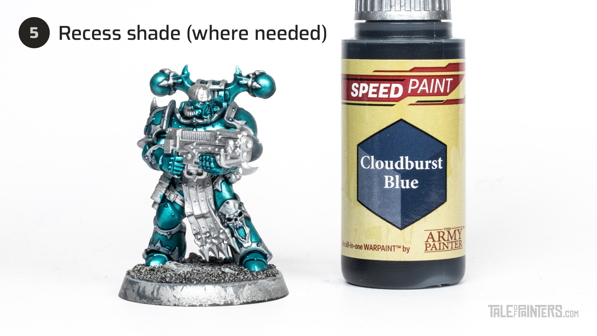 How to paint Alpha Legion metallic armour tutorial - step 5