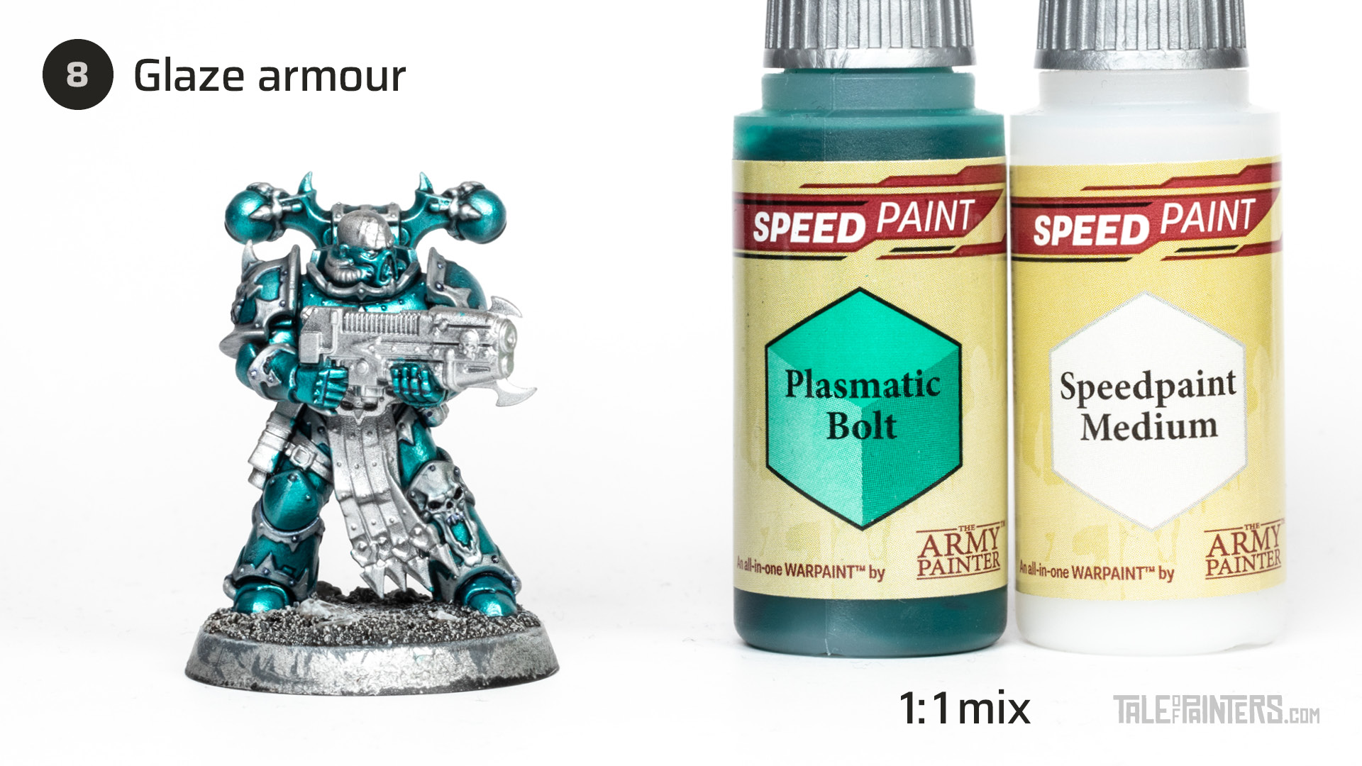 How to paint Alpha Legion metallic armour tutorial - step 8