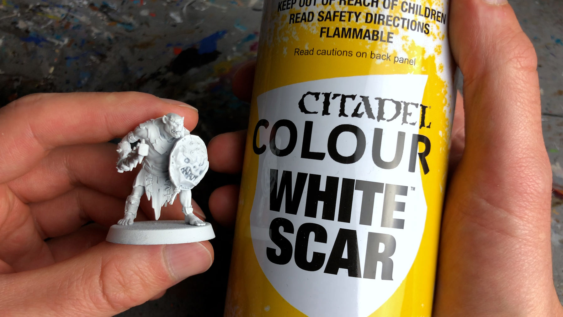 First impression: White Scar spray primer (replacing Corax White