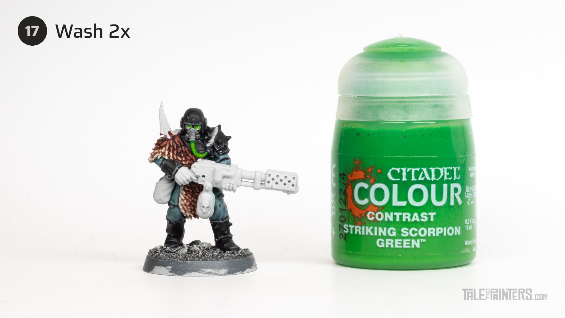 Tutorial: How to paint "The Blooded" Chaos Traitor Guardsmen - step 17