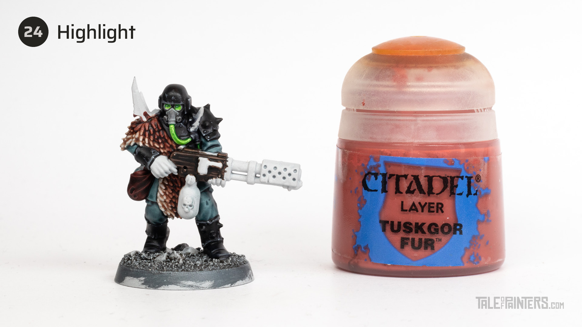 Tutorial: How to paint "The Blooded" Chaos Traitor Guardsmen - step 24