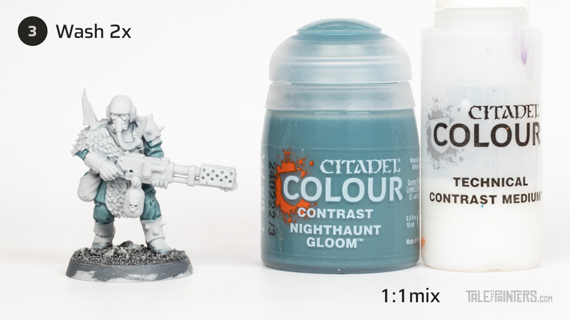 Tutorial: How to paint "The Blooded" Chaos Traitor Guardsmen - step 3