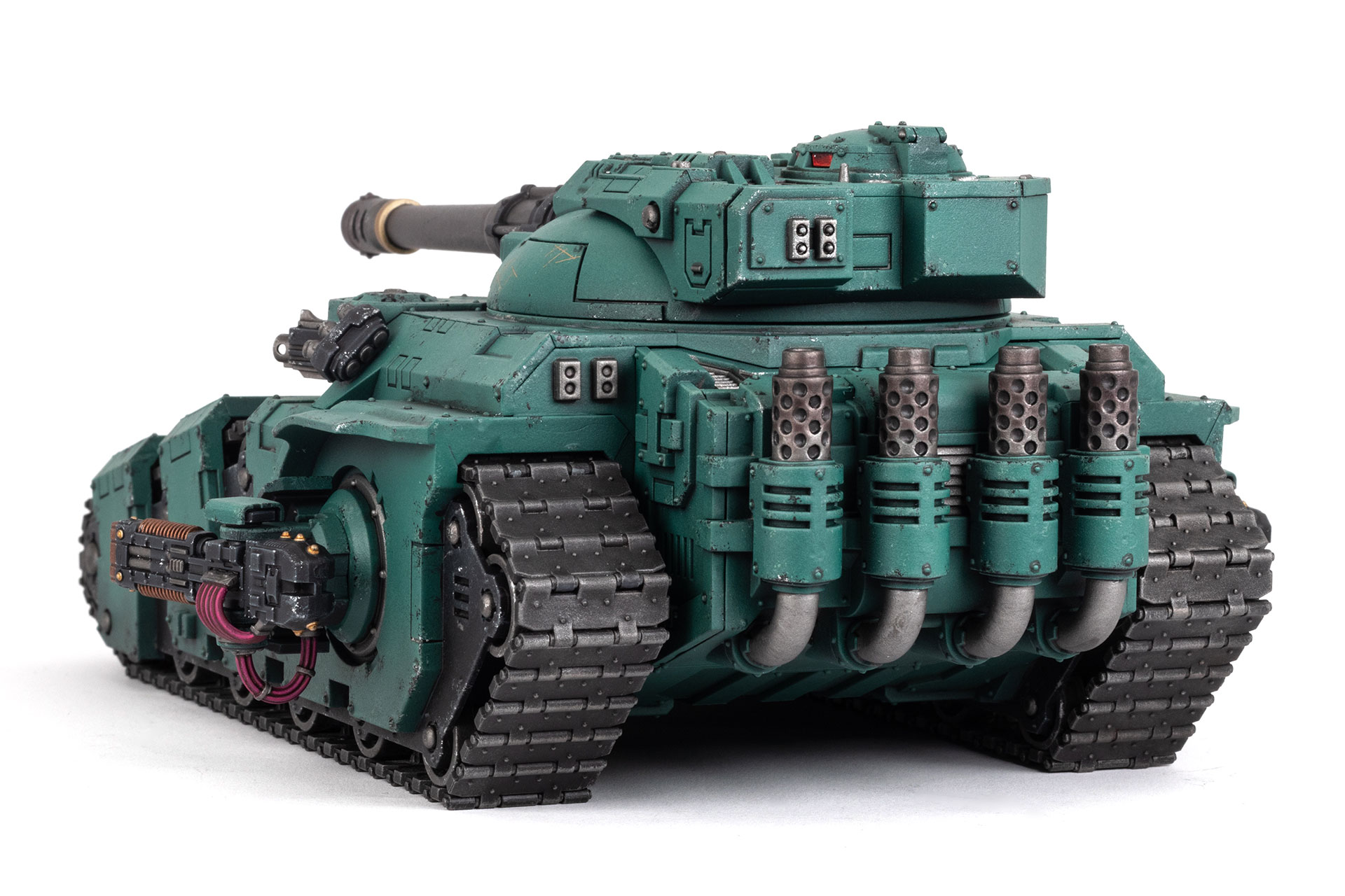 Back shot of a Sons of Horus Kratos Heavy Assault Tank painted by Stahly