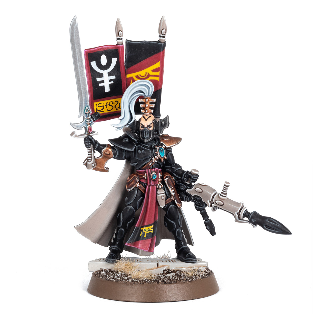 Front of an Eldar Autarch of Ulthwé, painted by Stahly