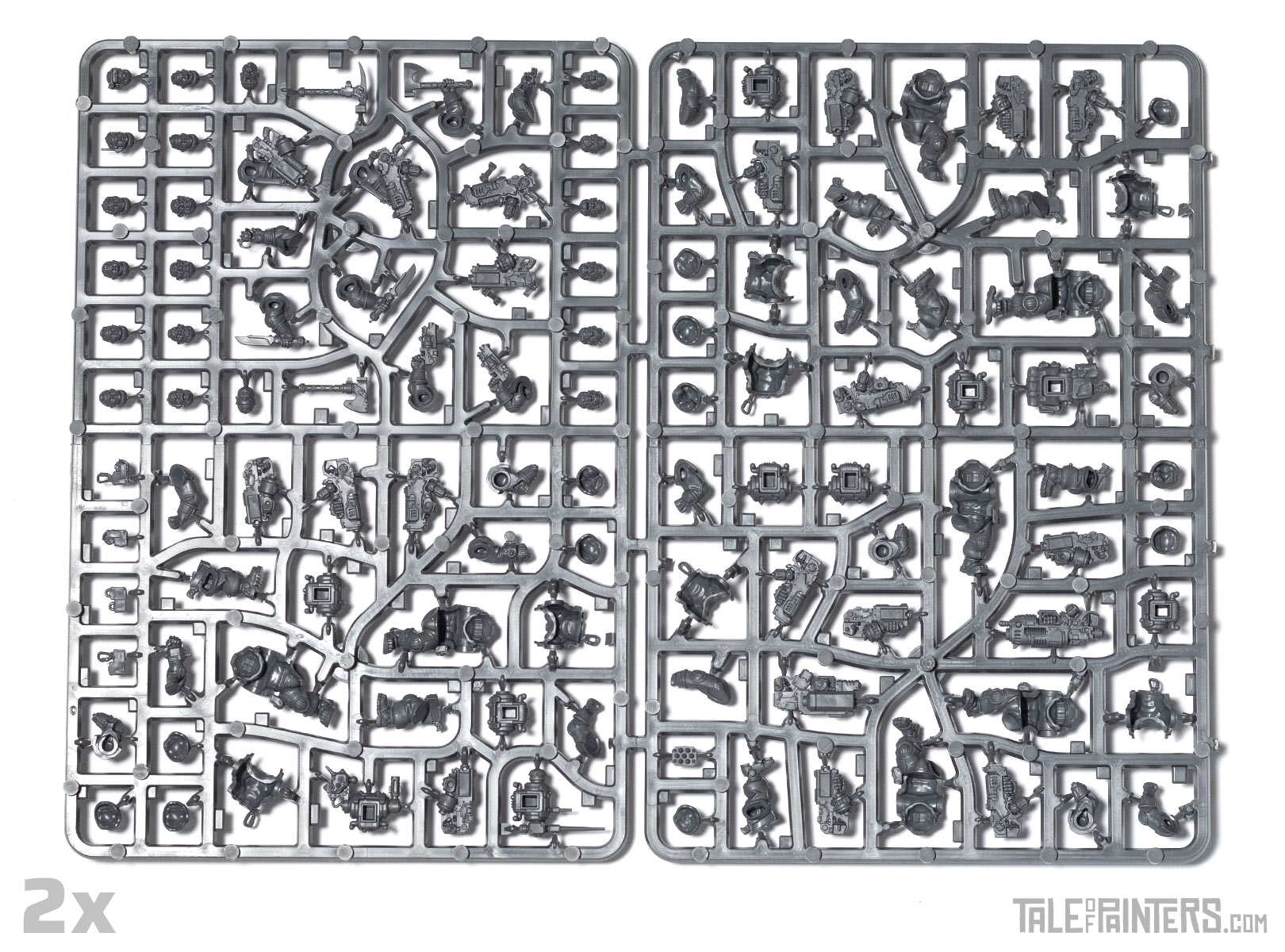 Leagues of Votan Hearthkyn Warriors sprues 1 and 2