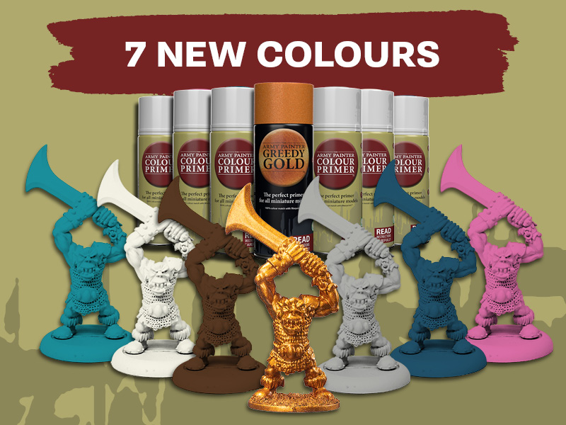 The Army Painter 7 new Colour Primers
