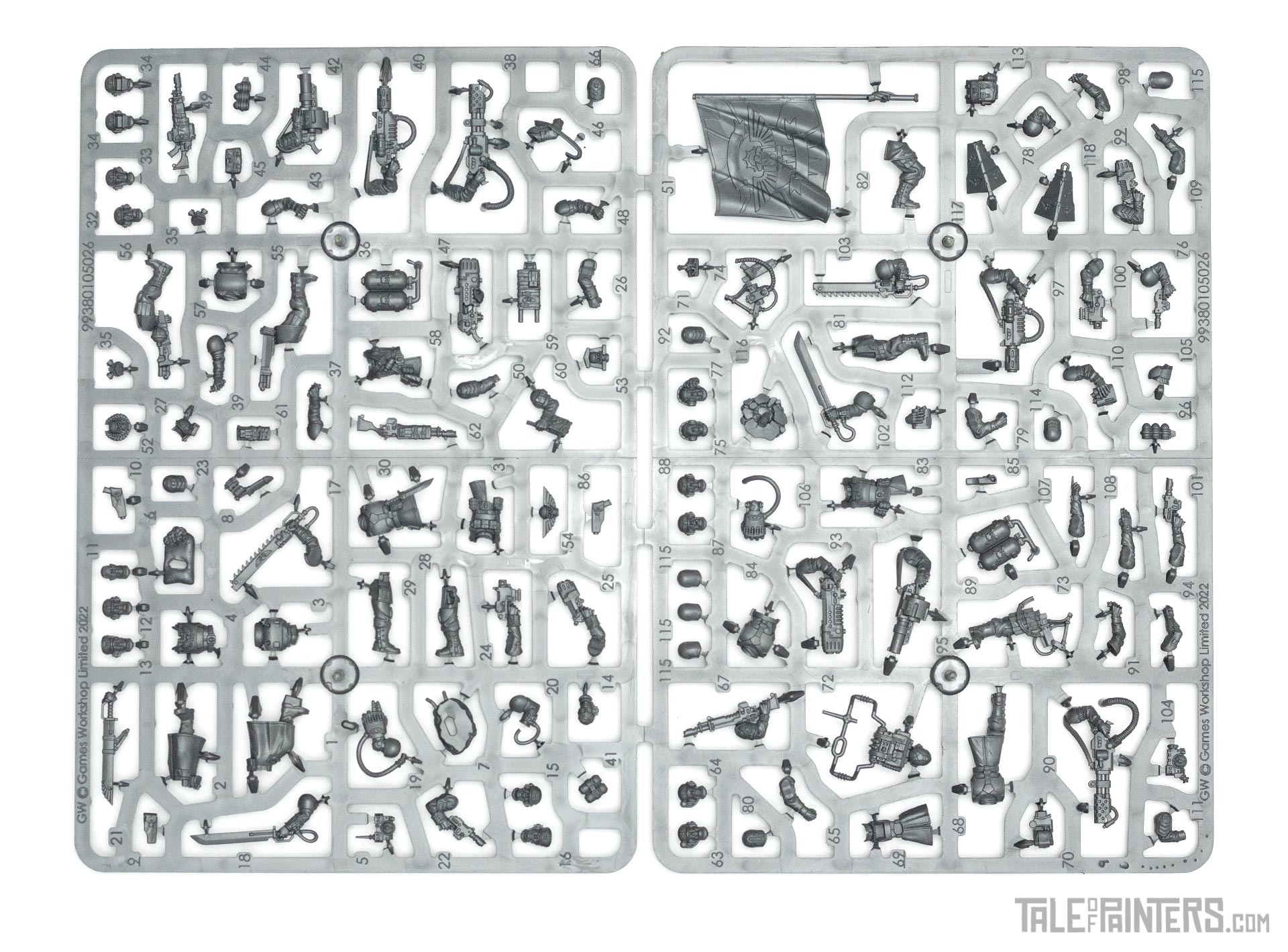 New 2022 Cadian Command Squad Sprue from the Astra Militarum Army Set