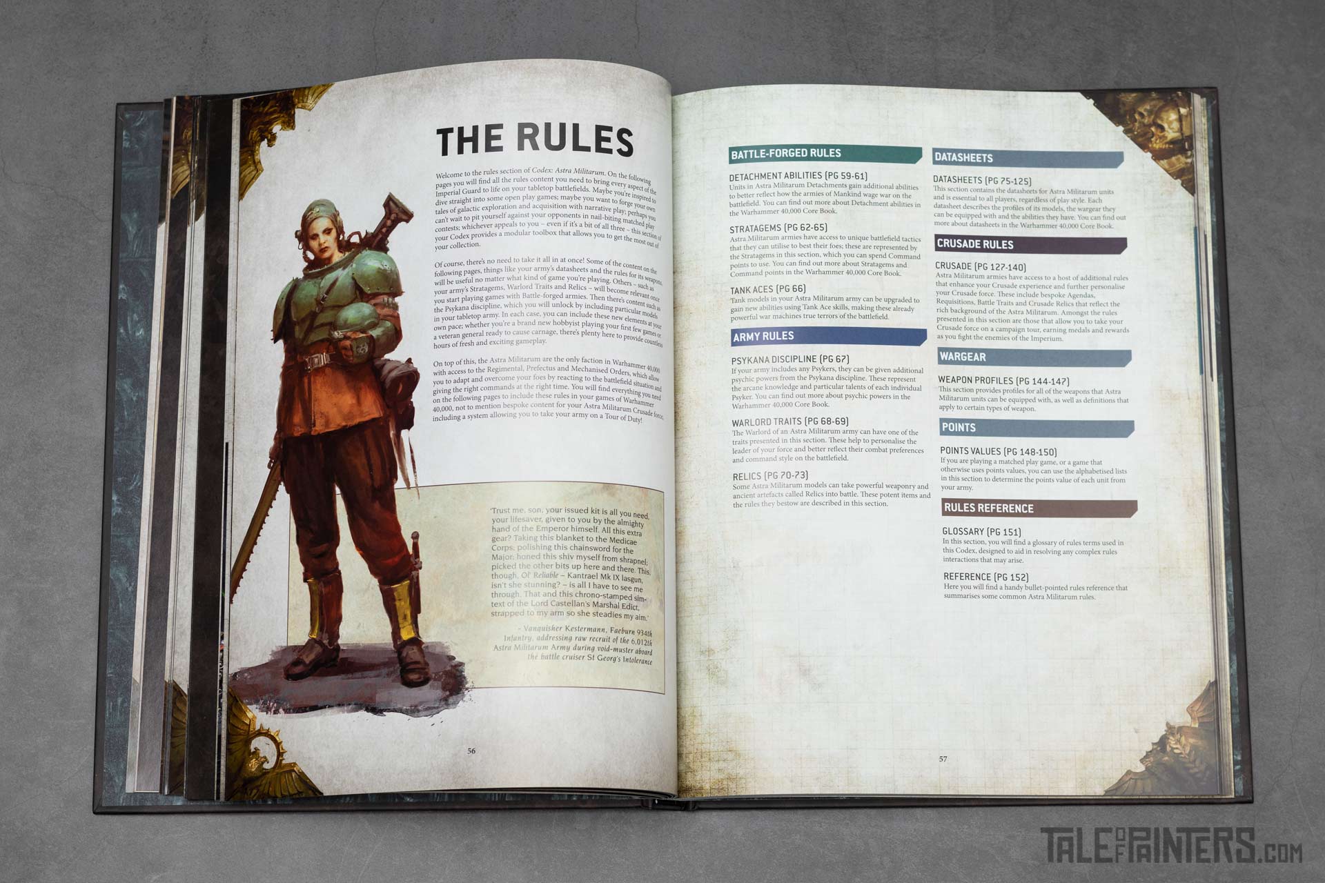 New 9th Edition Astra Militarum Codex Rules Section