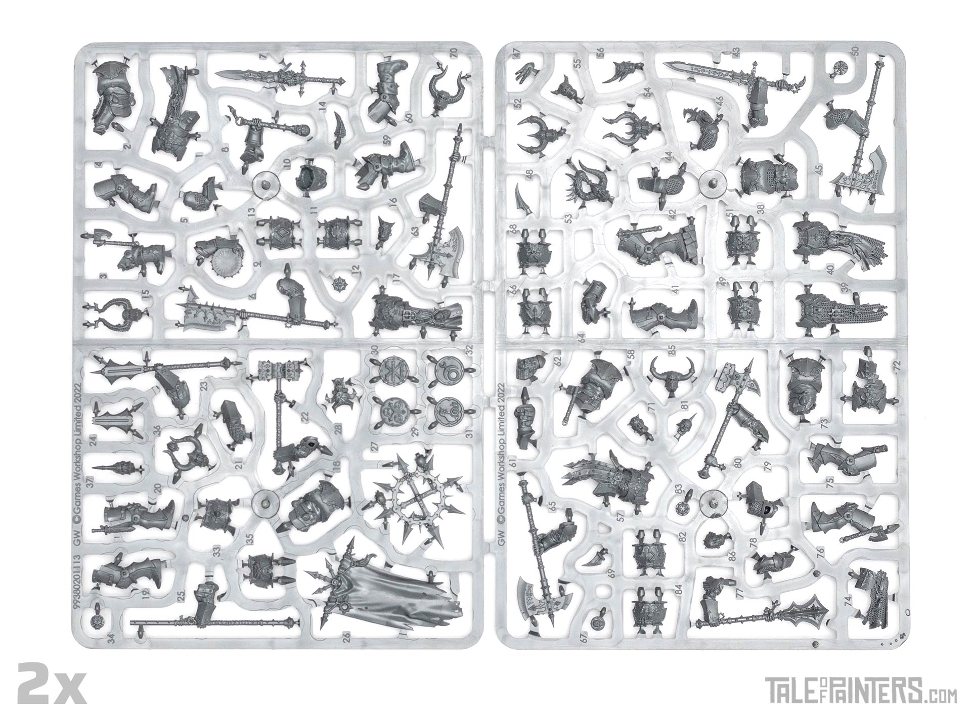 Plastic Chaos Chosen sprues from the Slaves to Darkness army set