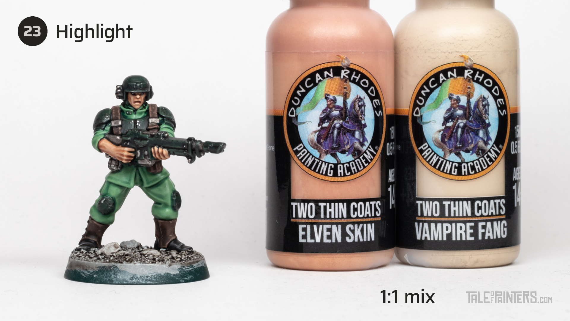 How to paint Cadians tutorial - step 23