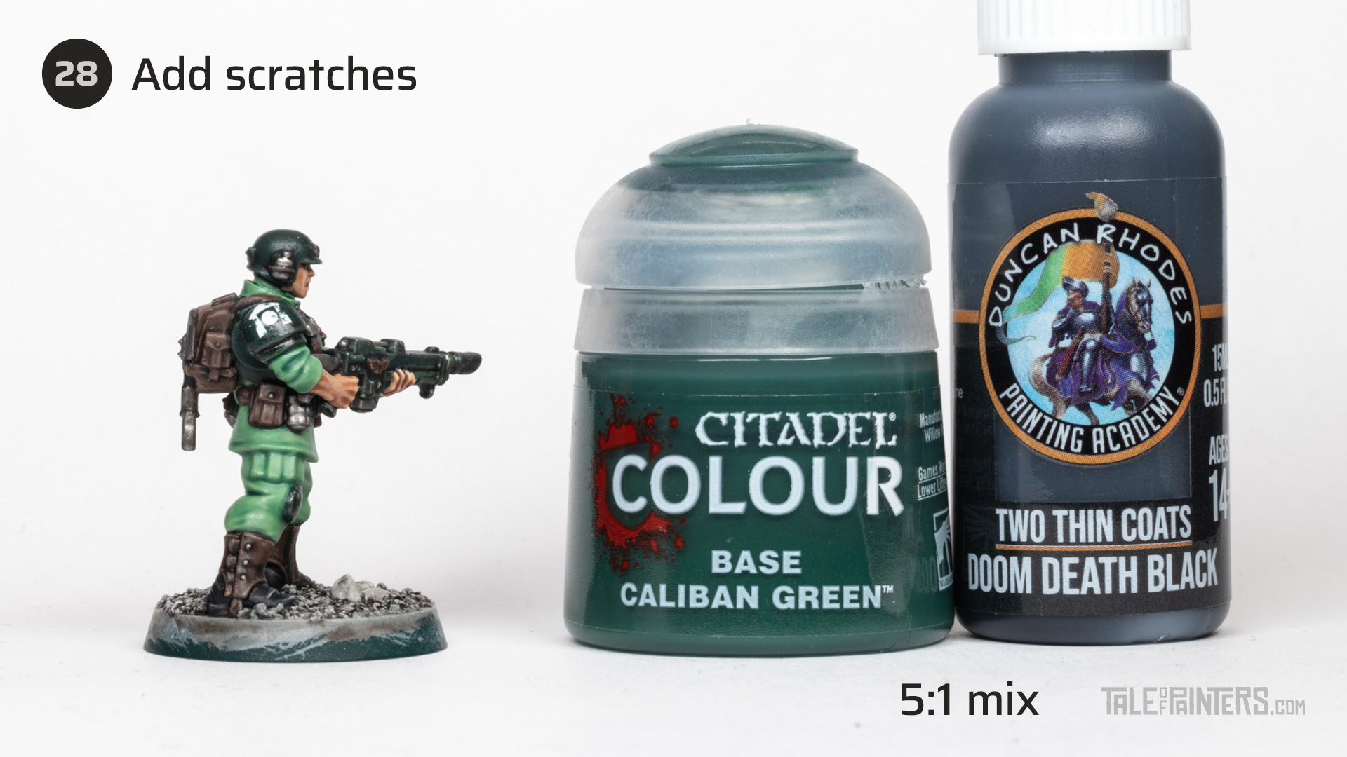 How to paint Cadians tutorial - step 28