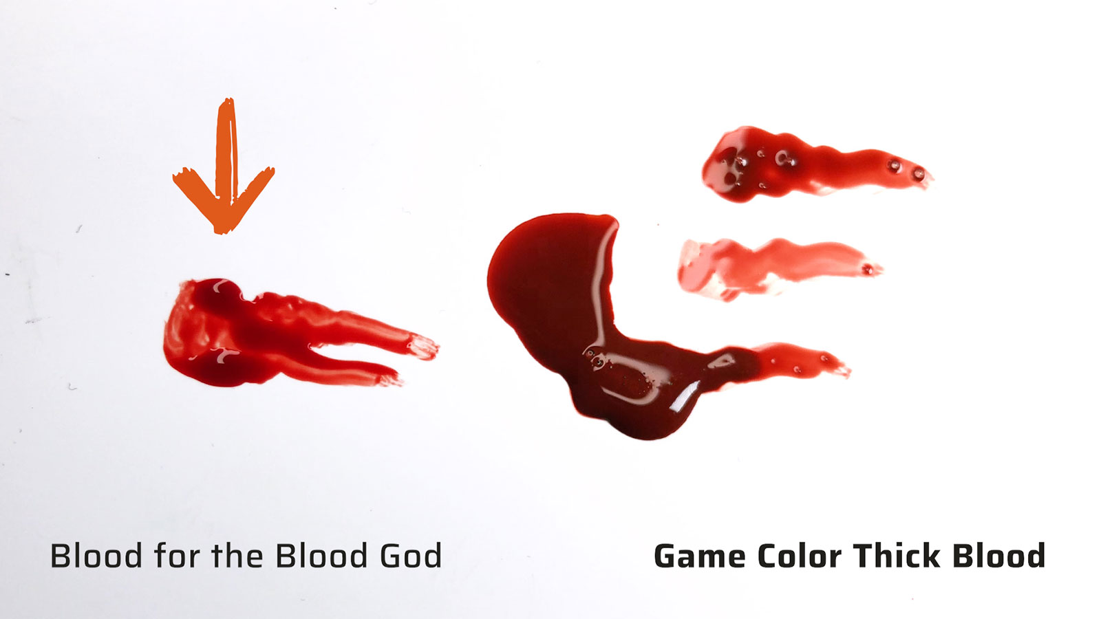 Citadel Blood for the Blood God vs Vallejo Game Color Thick Blood Special FX paint