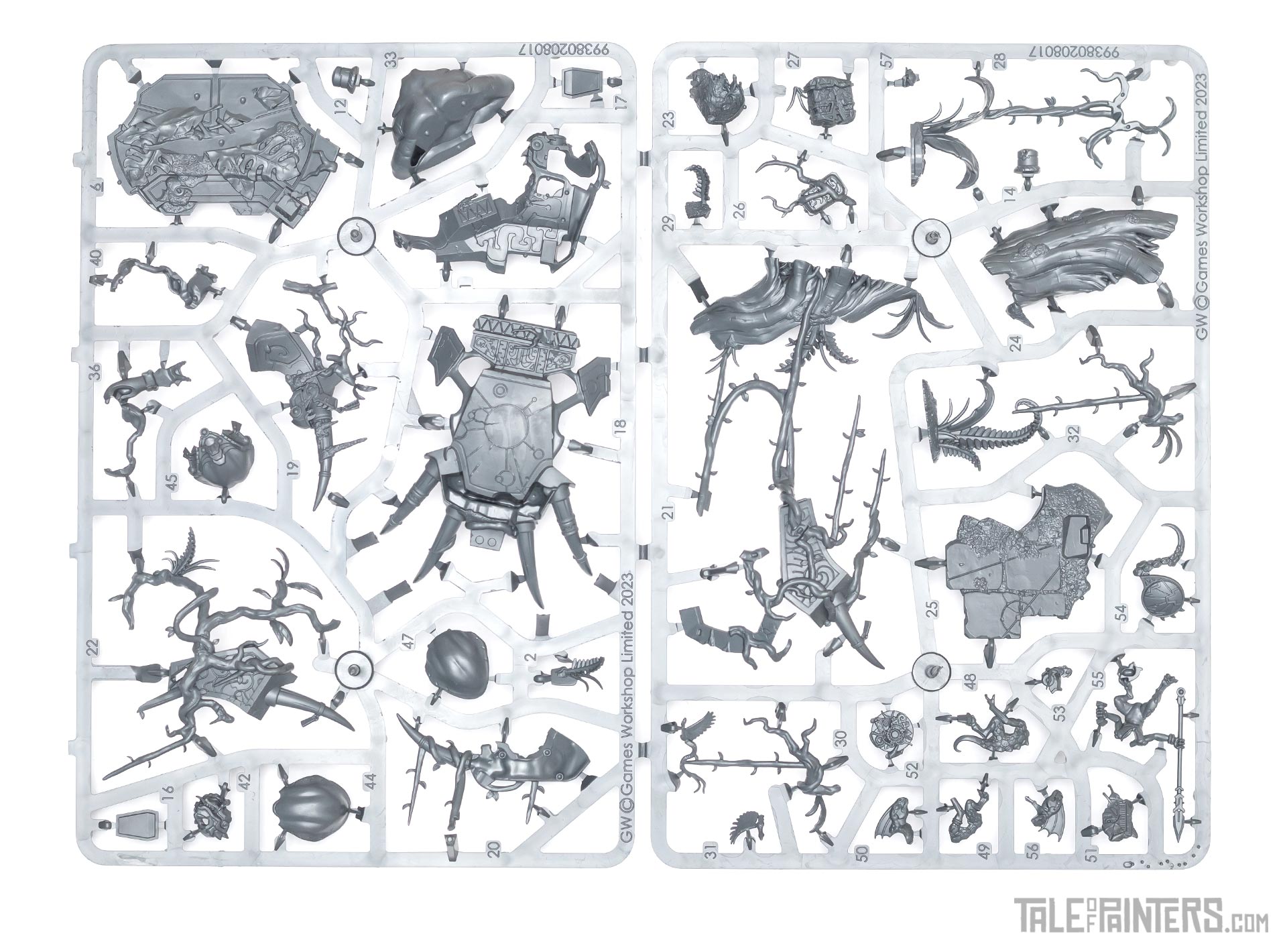 Slann Starmaster sprues 1 and 2 from the Seraphon army set