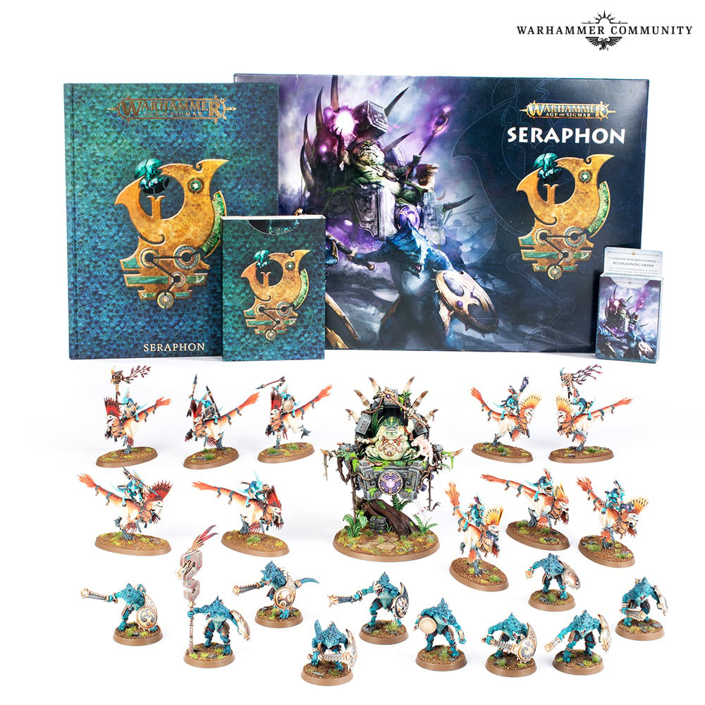 Seraphon army set review & unboxing, contents