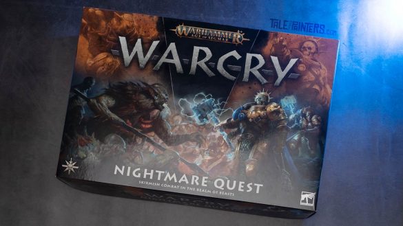 Warcry: Nightmare Quest box on a concrete background