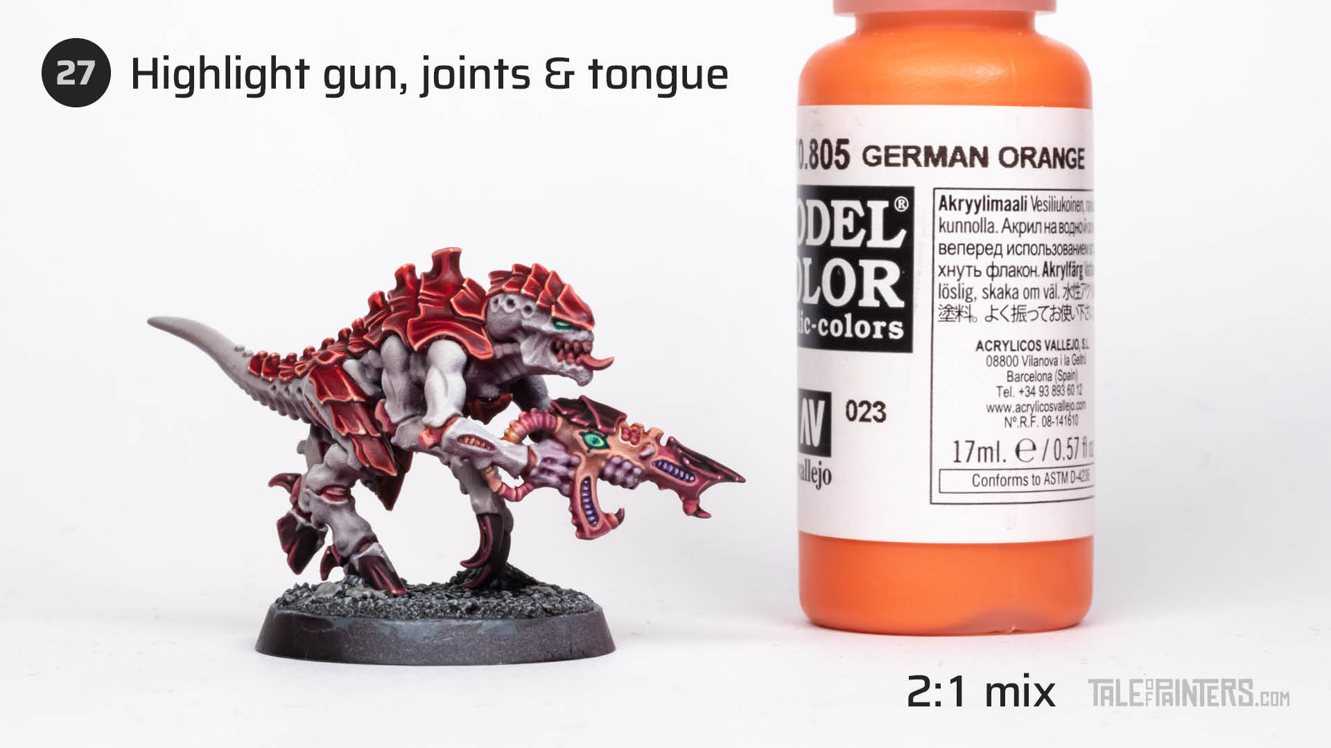 How to paint Hivefleet Kraken Tyranids Termagants from Leviathan - step 27