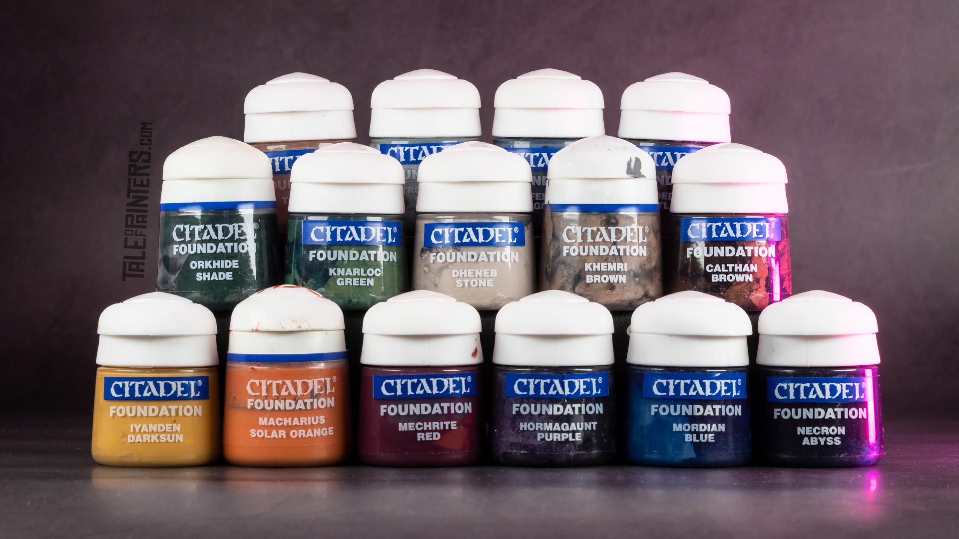 A selection of Citadel Foundation paints