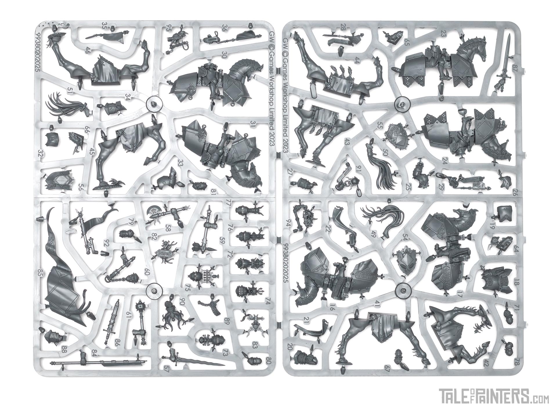 Freeguild Cavaliers sprue 1 and 2 from Stahly's Cities of Sigmar army set review