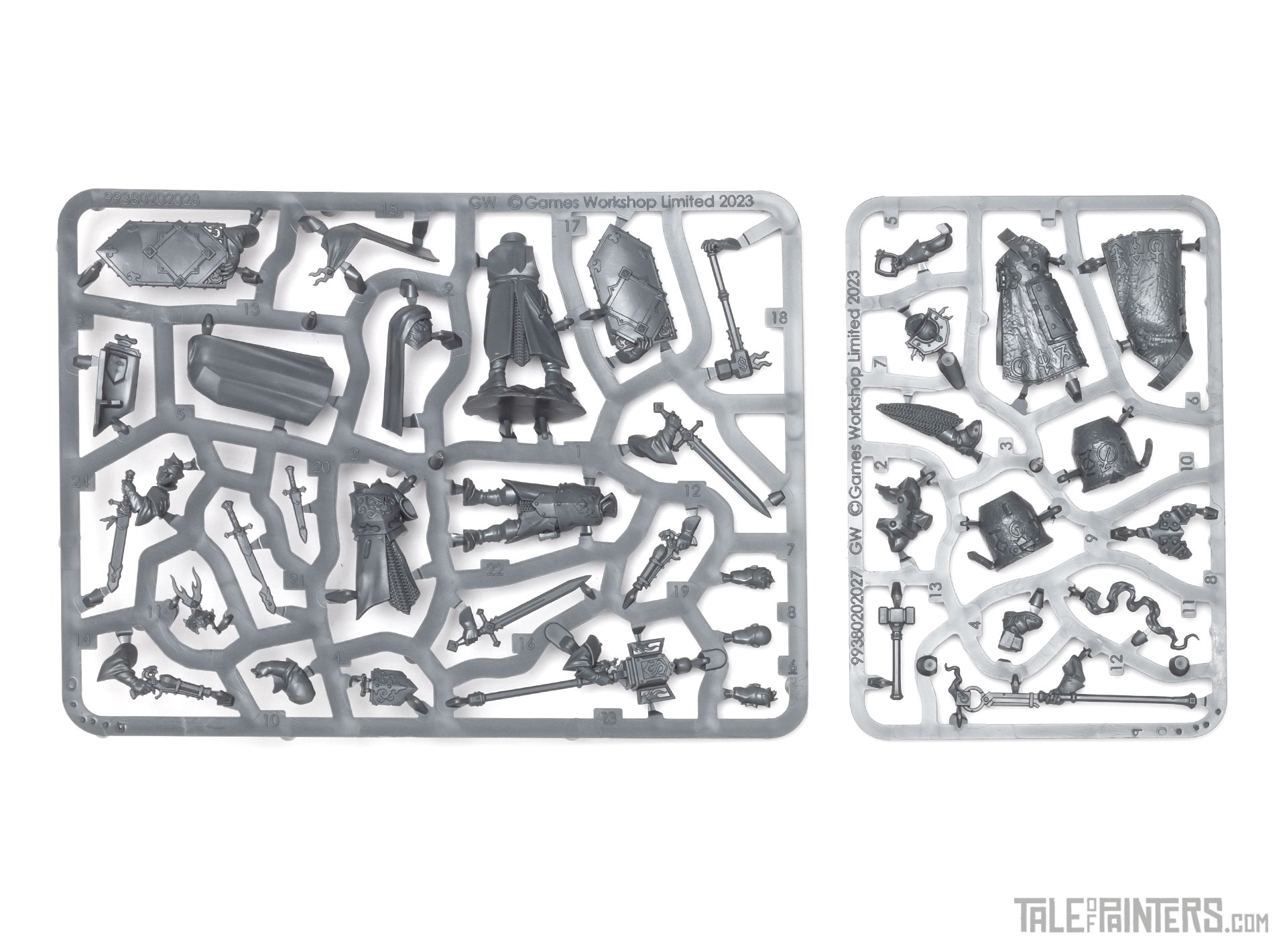 Freeguild Marshall and Alchemite Warforger sprues from Stahly's Cities of Sigmar army set review