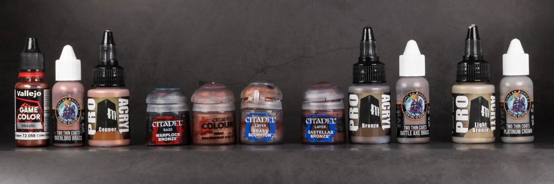 Stahly's best acrylic paints for painting Warhammer miniatures