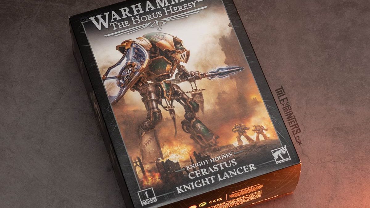 Horus Heresy Cerastus Knight Lancher review and unboxing